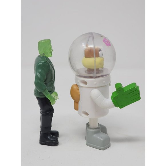 Vintage1997 Burger King Frankenstein And 2004 Sandy Cheeks Figure Kids‎ Meal - Picture 4 of 9